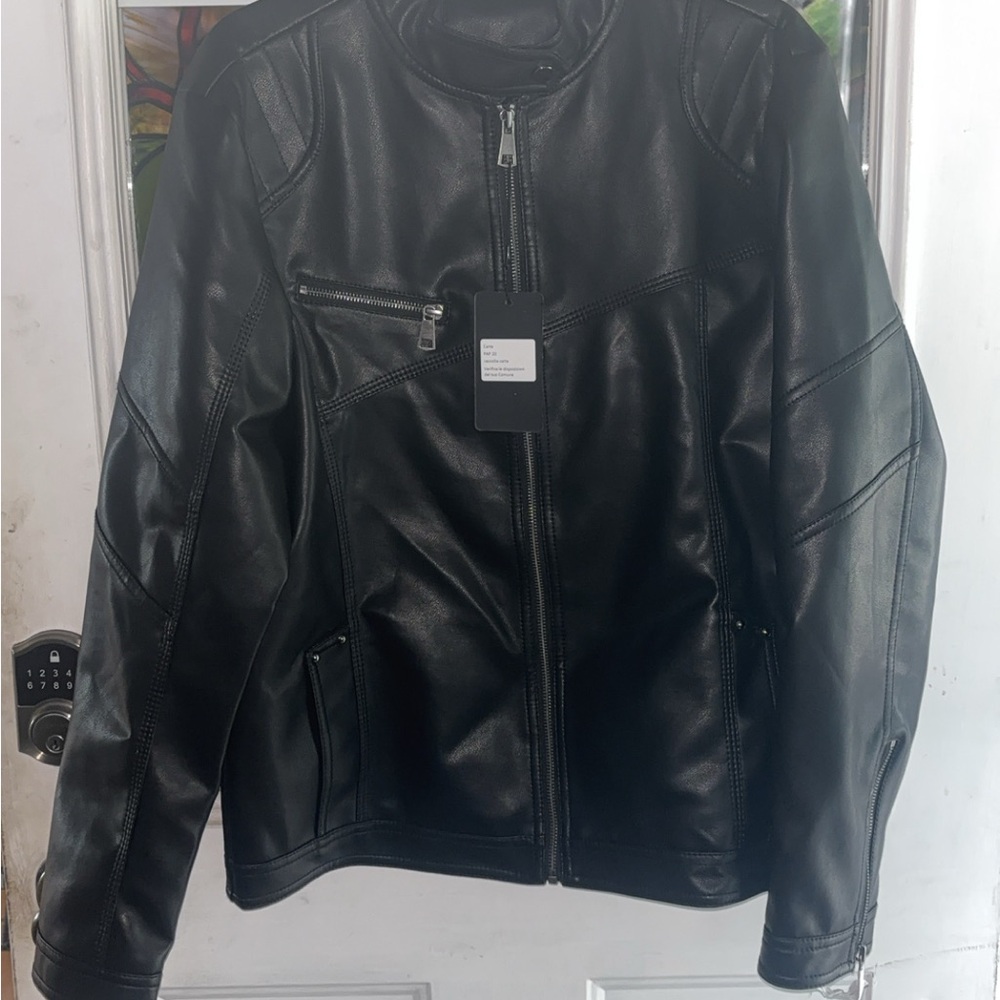 Men’s Black faux Leather Jacket